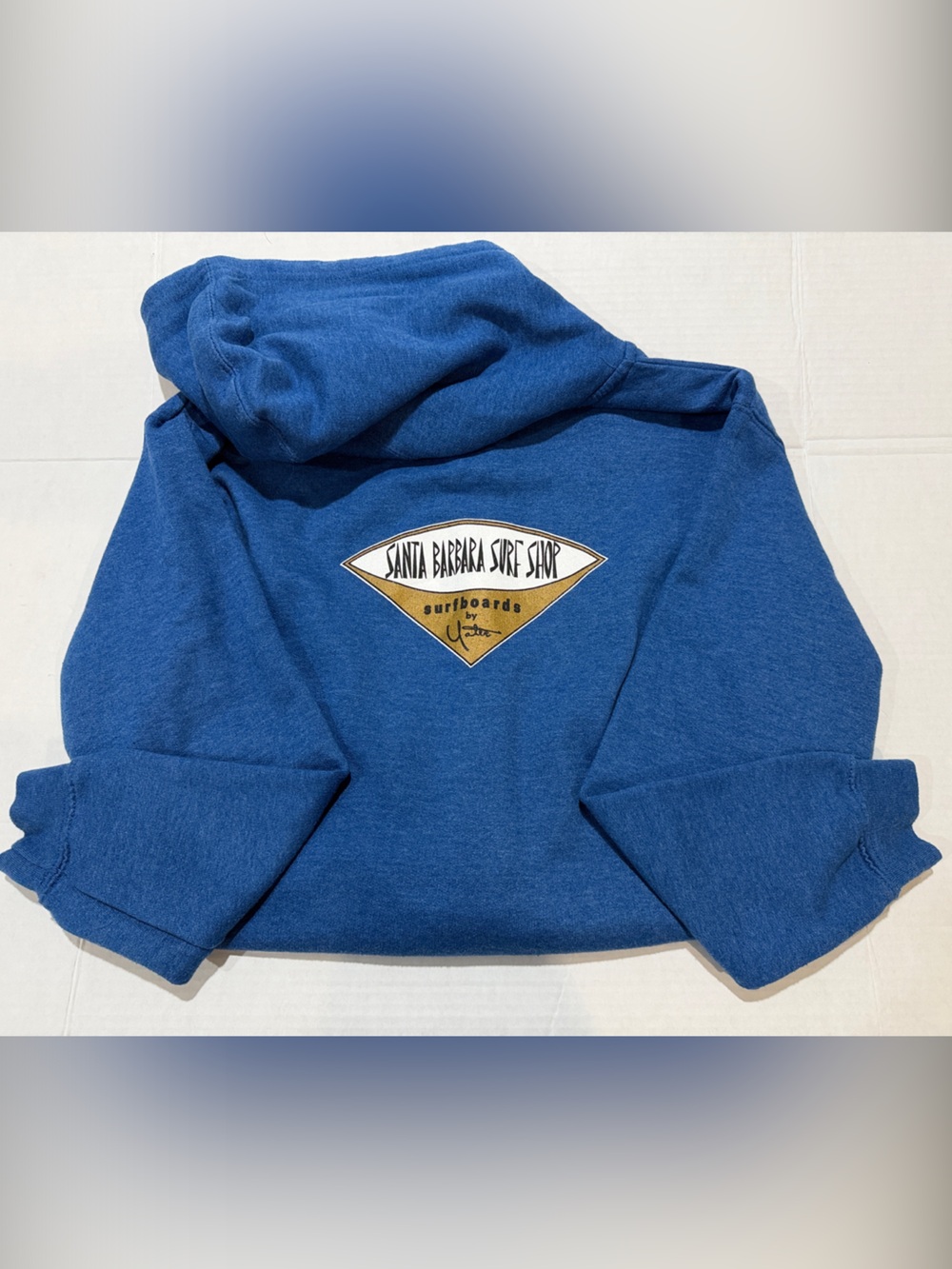 Yater Surfboards Santa Barbara Surf Shop Kids' Blue Hooded Sweatshirt